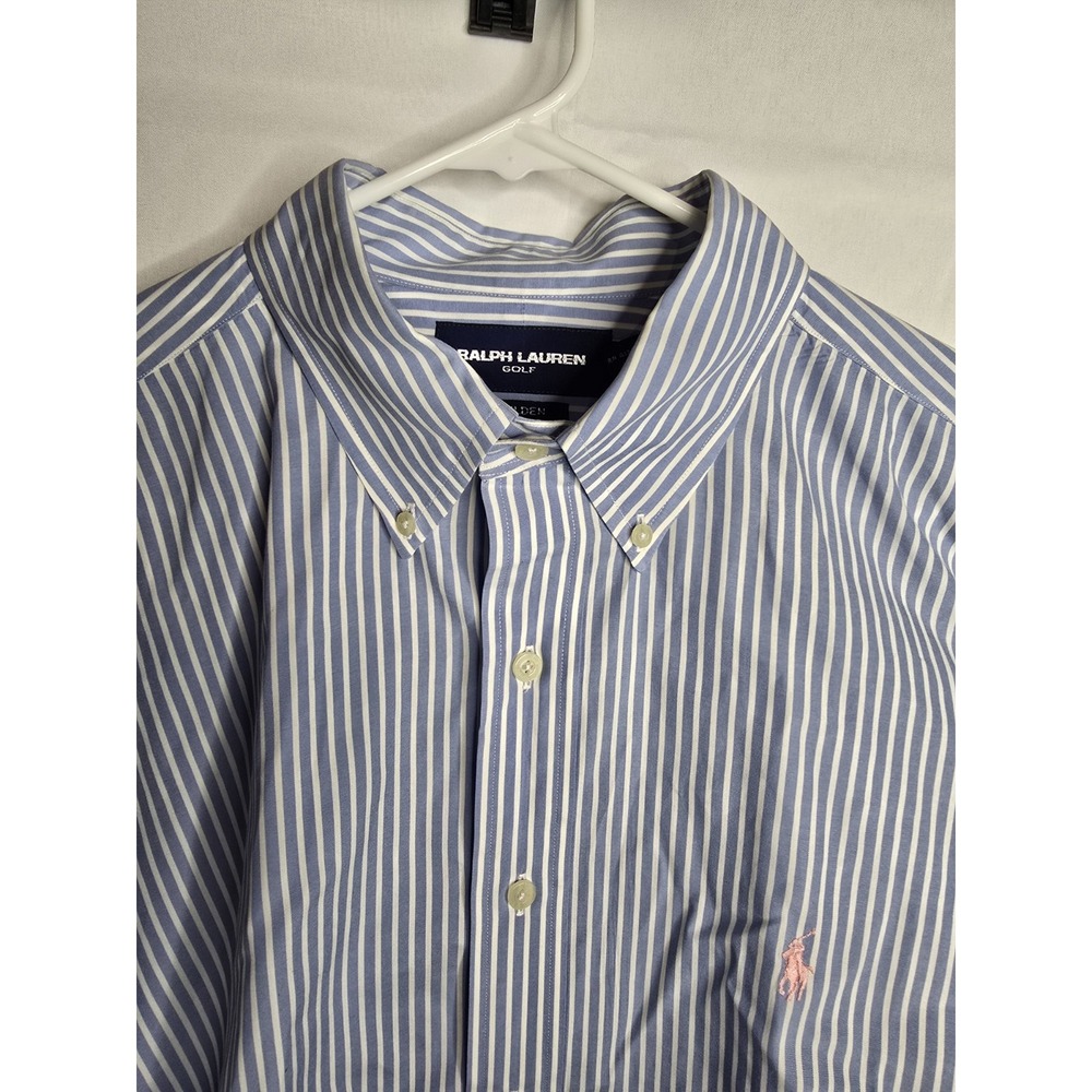 ralph lauren golf mens XL Tilden Cotton‎ Striped Button Down Shirt